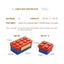 SERIE DE 3 BOITE A REPAS DOMINOS REF XC-622