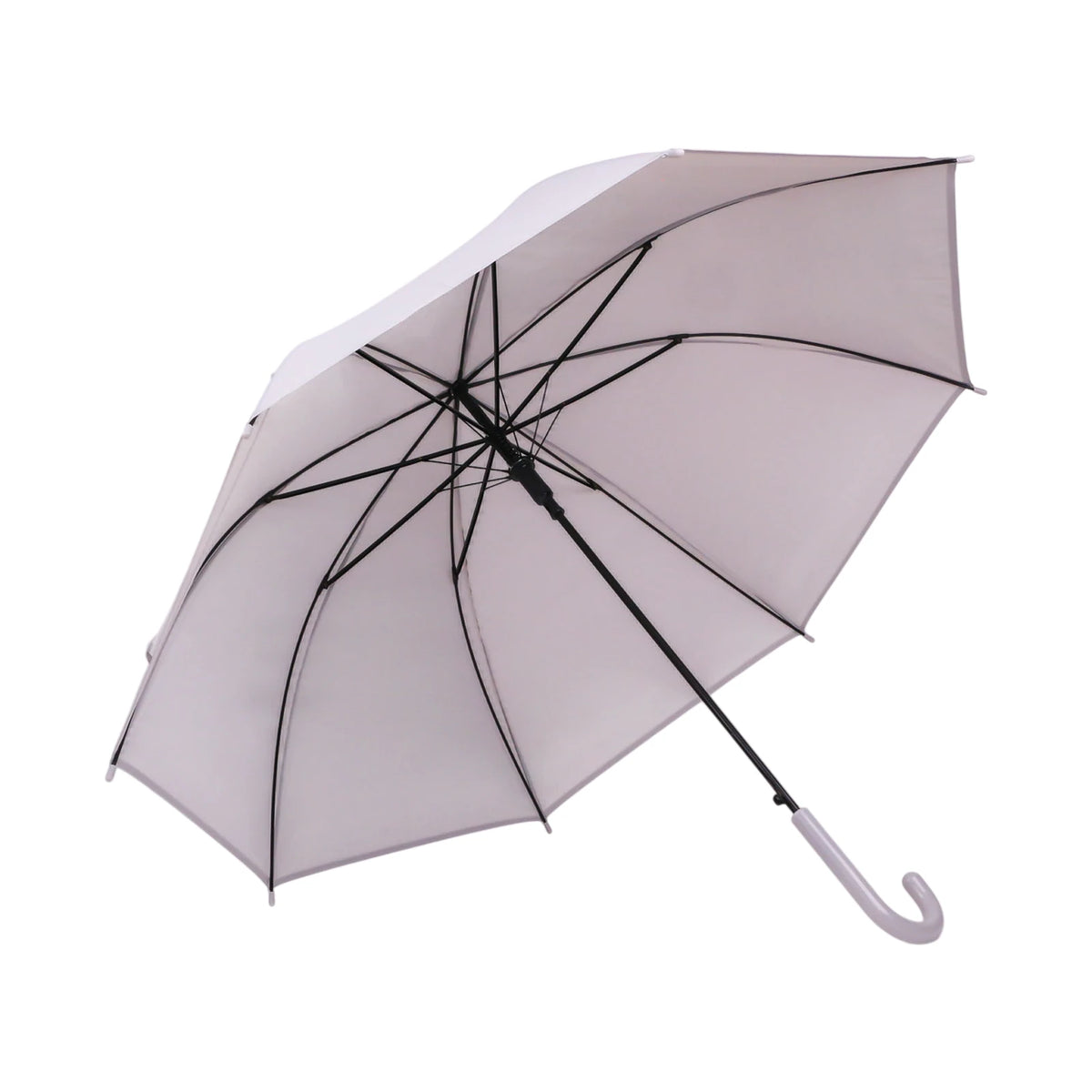 Parapluie Octogonal à Armature Métallique — Blanc