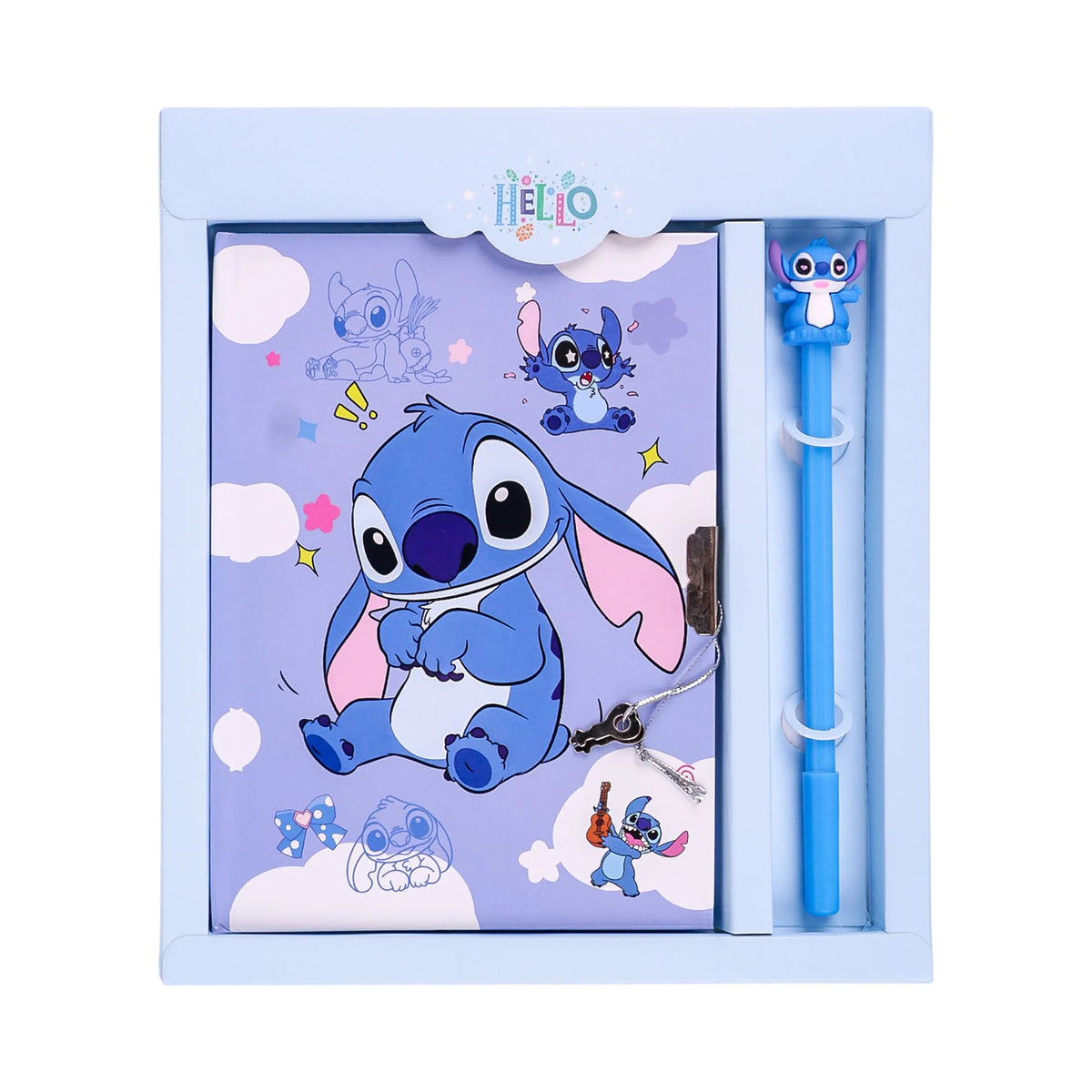 Ct Carnet avec Serrure + Stylo Stitch — Disney - Librairie Oxford City