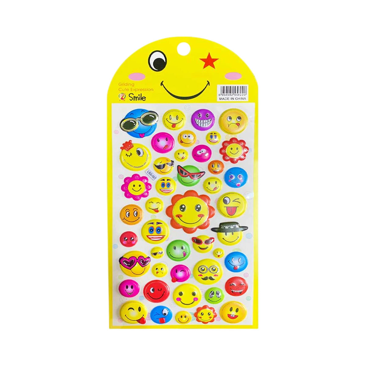 Stickers Smiley Expressions — Planche PM Smile