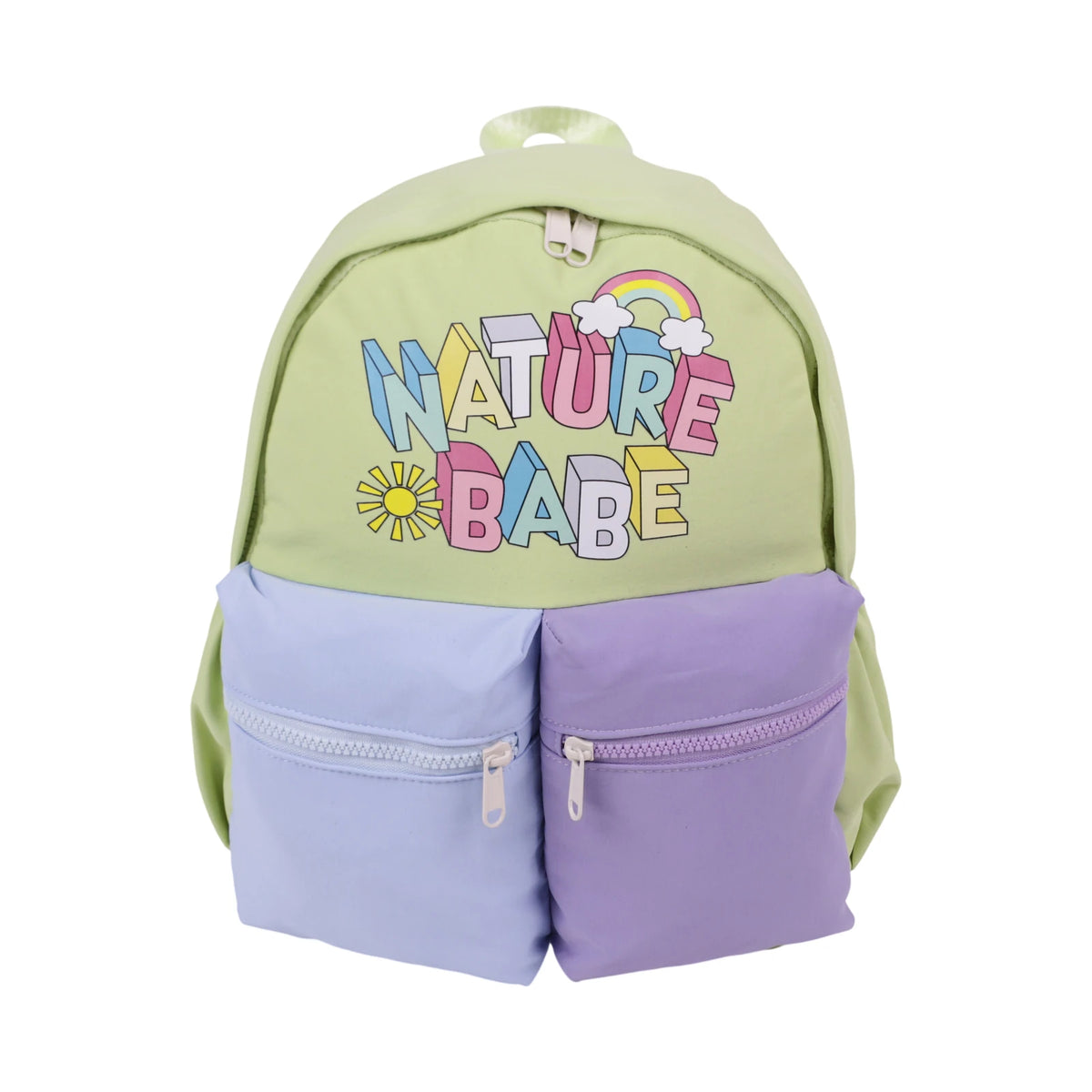 Nature Babe — Sac à Dos Enfant Ref 806 (Vert / Violet / Bleu) - Librairie Oxford City