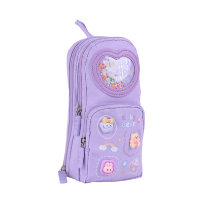 Trousse Baby Bear GM — Violet avec Fenêtre Cœur - Librairie Oxford City