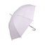 Parapluie octogonal blanc avec armature métallique, vue de face