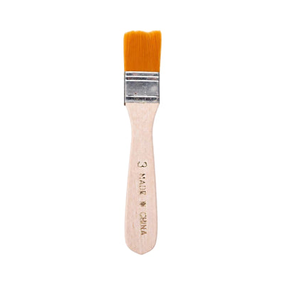 Pinceau Plat Nylon N°3 — Manche Bois - Librairie Oxford City