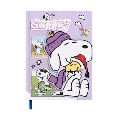 Notebook Snoopy à Couverture Rigide avec Ruban Marque-Page - Librairie Oxford City