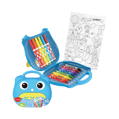 Keyroad - Valisette Color Kit 16 Pièces Motif Hibou