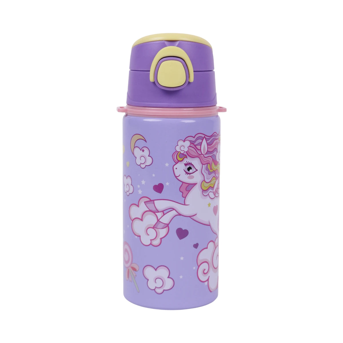 Gourde Enfant Licorne avec Bouchon Flip-Top — Violet & Rose - Librairie Oxford City