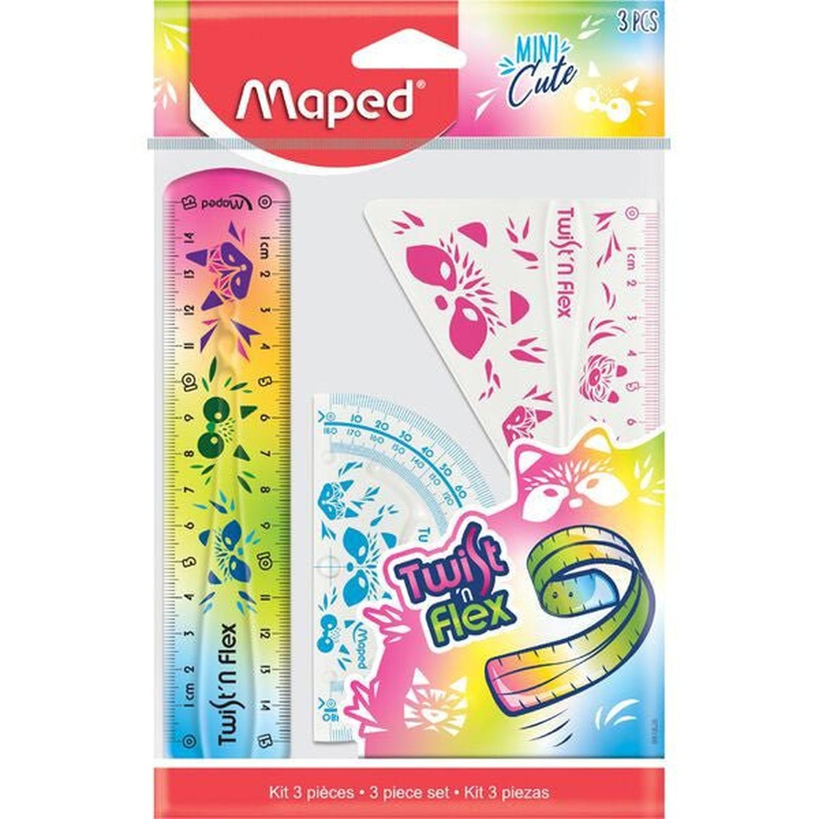 REGLE 15CM TWIST'N FLEX MINI CUTE MAPED - Librairie Oxford City