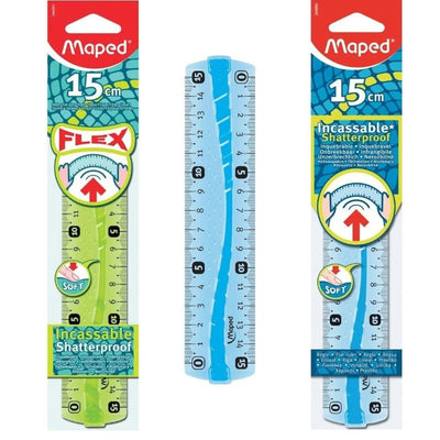 REGLE PLATE 15CM INCASSABLE MAPED - Librairie Oxford City