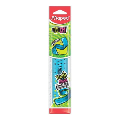 REGLE PLATE 15CM TWIST'N FLEXMAPED - Librairie Oxford City