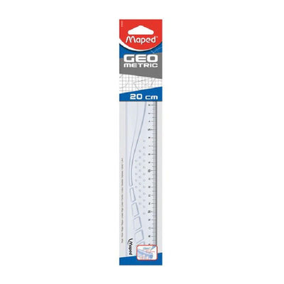 REGLE PLATE 20CM GRAPHIC MAPED - Librairie Oxford City