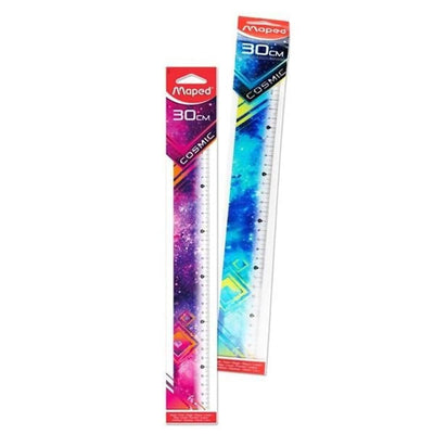 REGLE PLATE 30CM COSMIC MAPED - Librairie Oxford City
