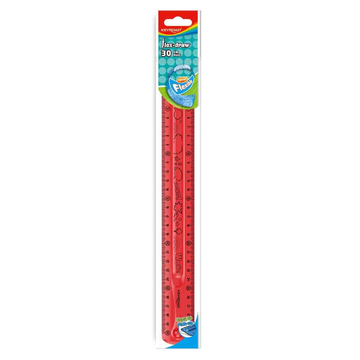 REGLE PLATE 30CM FLEX - DRAW - Librairie Oxford City