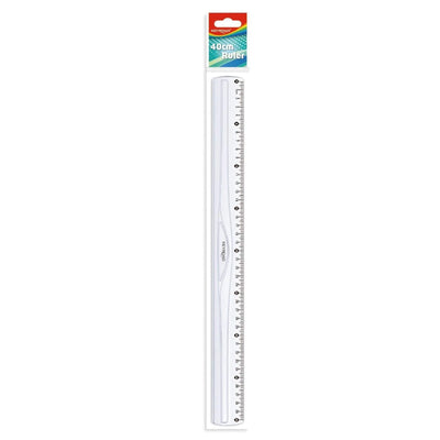 REGLE PLATE 40CM - Librairie Oxford City