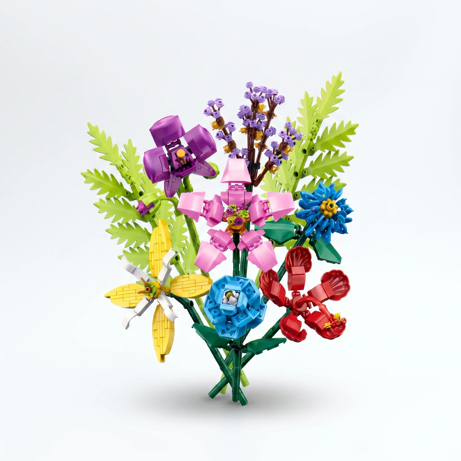 Orchidée en Briques – Flower Building Block Zuanma (Réf. 087B / 087D) - Librairie Oxford City