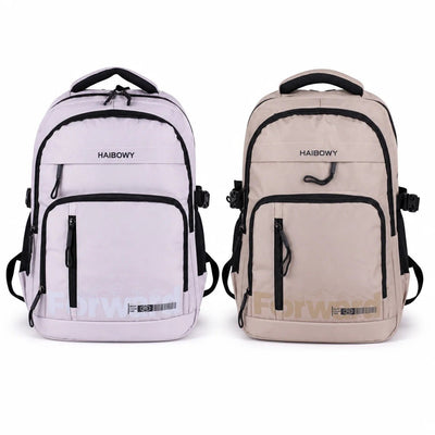 Haibowy Sac à Dos Scolaire Grand Format — Rose & Noir - Librairie Oxford City