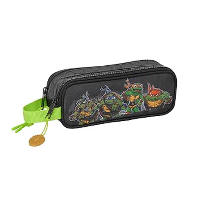 Trousse Safta Ninja Turtles 2 Zips — Noire & Verte - Librairie Oxford City