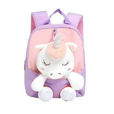 Sac à dos peluche - Licorne - Rose-Bagagerie-Librairie Oxford City