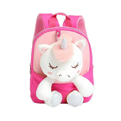 Sac à dos peluche - Licorne - Rose-Bagagerie-Librairie Oxford City