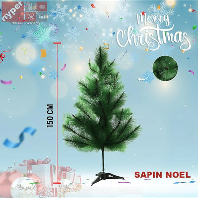 Sapin de noël vert 150cm - Librairie Oxford City