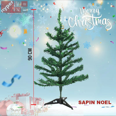 Sapin de noël vert 90cm - Librairie Oxford City