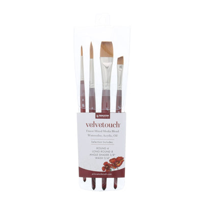 Set de 4 brosses VELVETOUCH PRINCETON PROFESSIONNEL - Librairie Oxford City