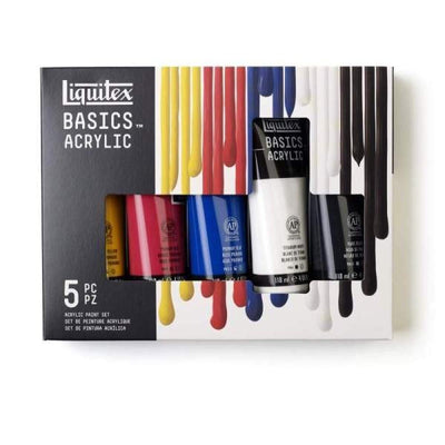 Set de 5 tubes 118ml Peinture Acrylique Liquitex🎨🖌️ - Librairie Oxford City