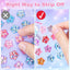 Gem Stickers Strass Rose Irisé – Lot de 5 Planches - Librairie Oxford City