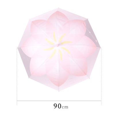 Parapluie Transparent à Motif Floral — Blanc, Jaune & Bleu - Librairie Oxford City