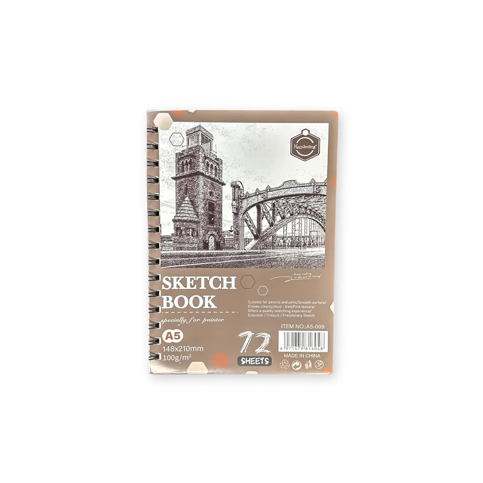 Pack Sketch & Dessin – Crayons Artistiques 24 Couleurs + Carnet Sketch A5 (72 feuilles) - Librairie Oxford City