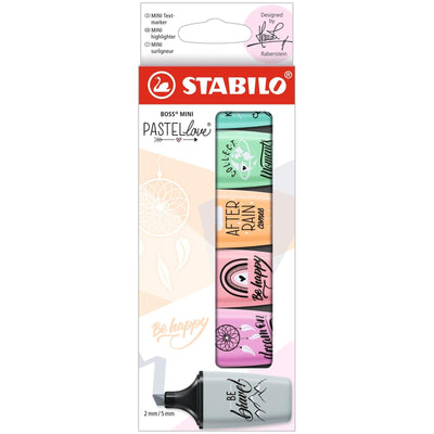 STABILO BOSS MINI PASTEL 6 PIÈCES - Librairie Oxford City