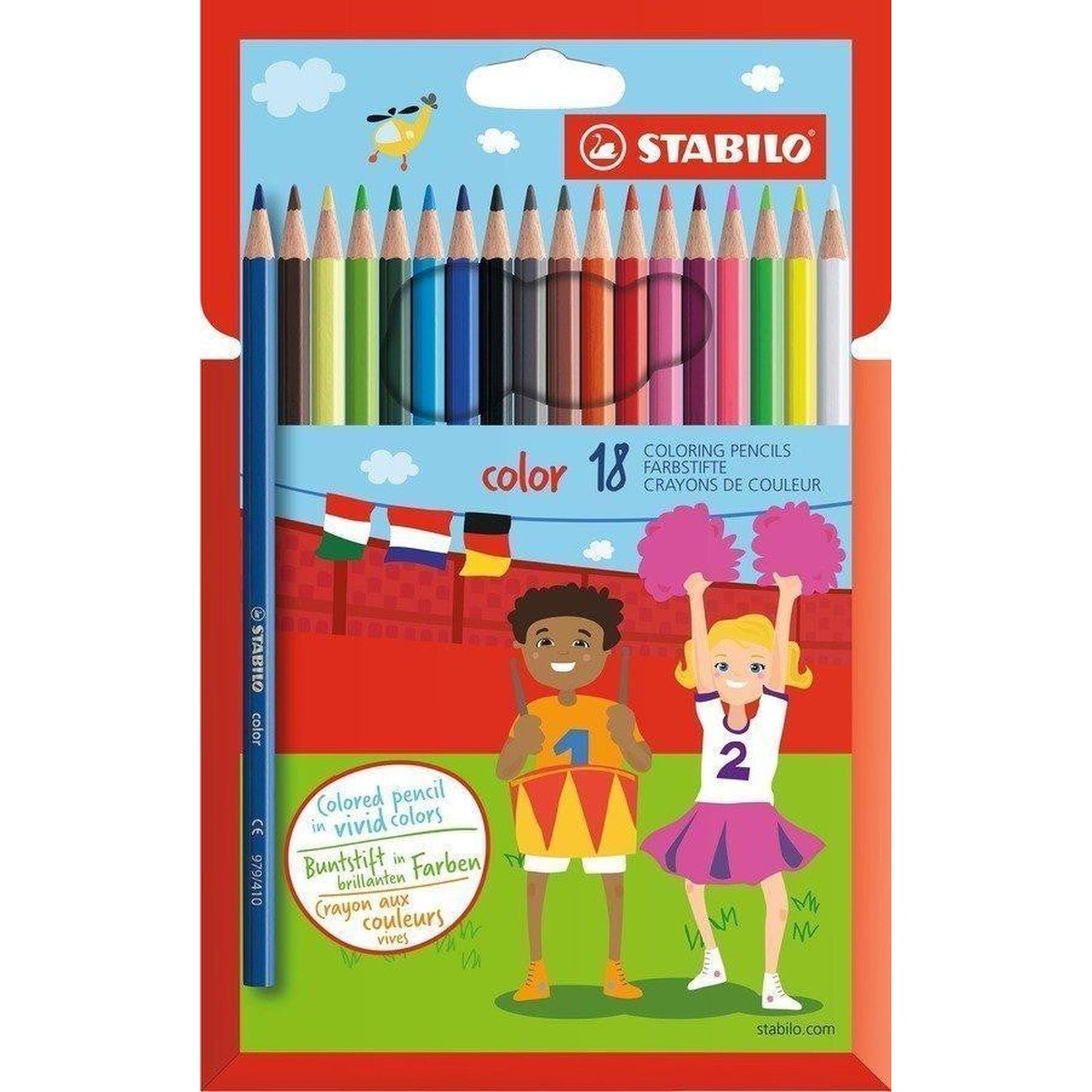STABILO COLOR CARTON DE 18 - Librairie Oxford City