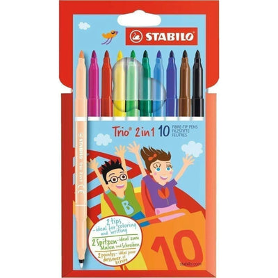 STABILO POWER 10 FEUTRE TRIO 2 IN 1 - Librairie Oxford City