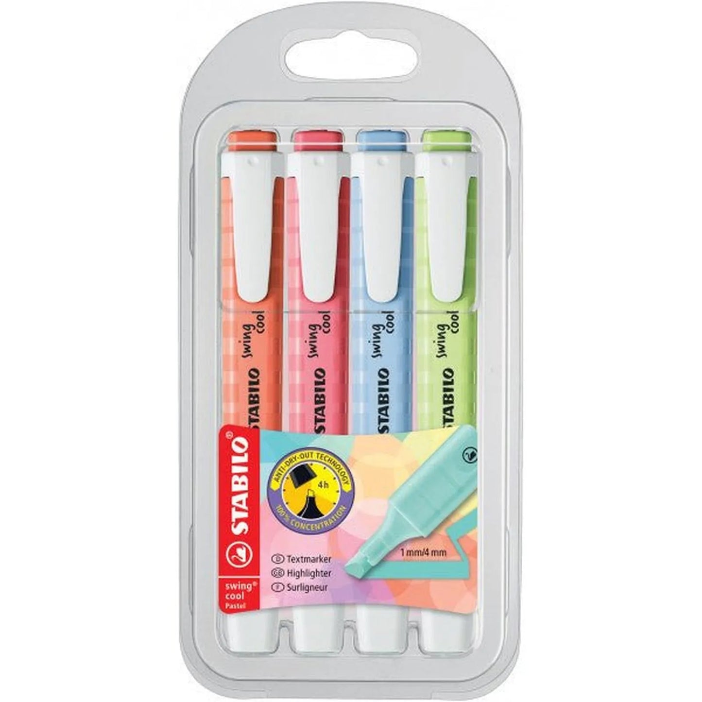 STABILO SWING COOL PASTEL DE 4 - Librairie Oxford City