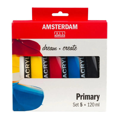 Standard Series set d’acryliques primaires | 5 x 120 ml🎨🖌️ - Librairie Oxford City