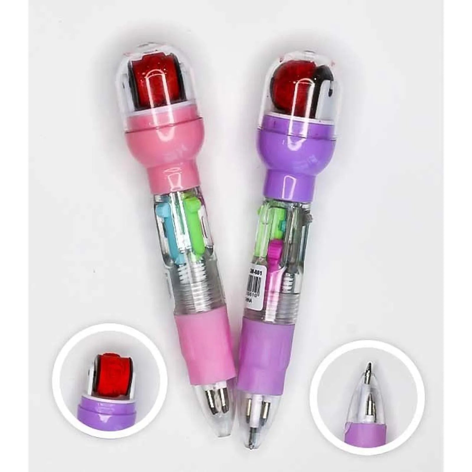 Stylo à bille 4 couleurs avec impression par transfert thermique - Librairie Oxford City
