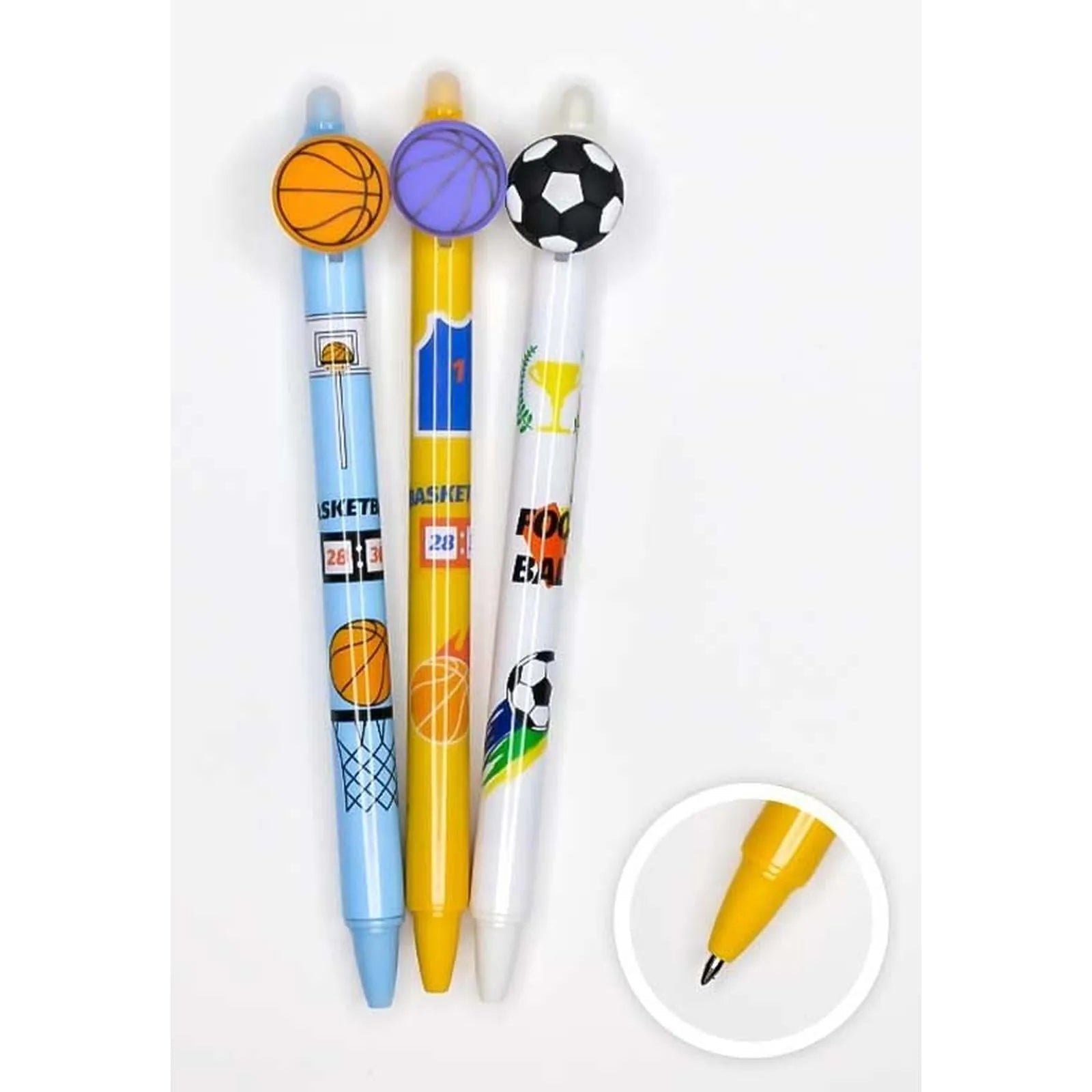 Stylo à bille encre bleue (sport motif) - Librairie Oxford City