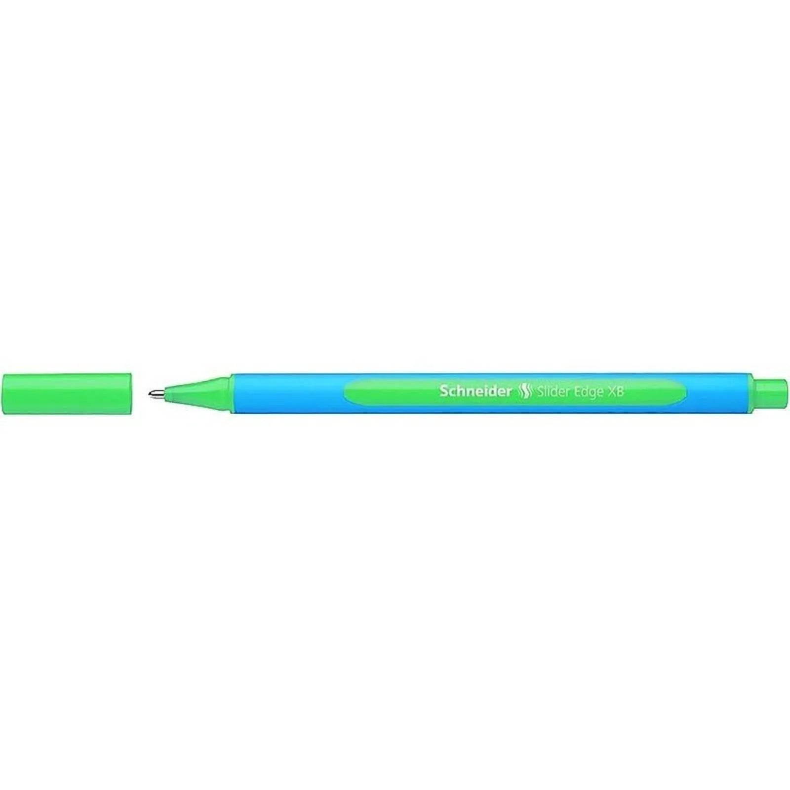 Stylo à bille SCHNEIDER "Slider Edge XB", 0,7 mm, avec capuchon, Pistache - Librairie Oxford City