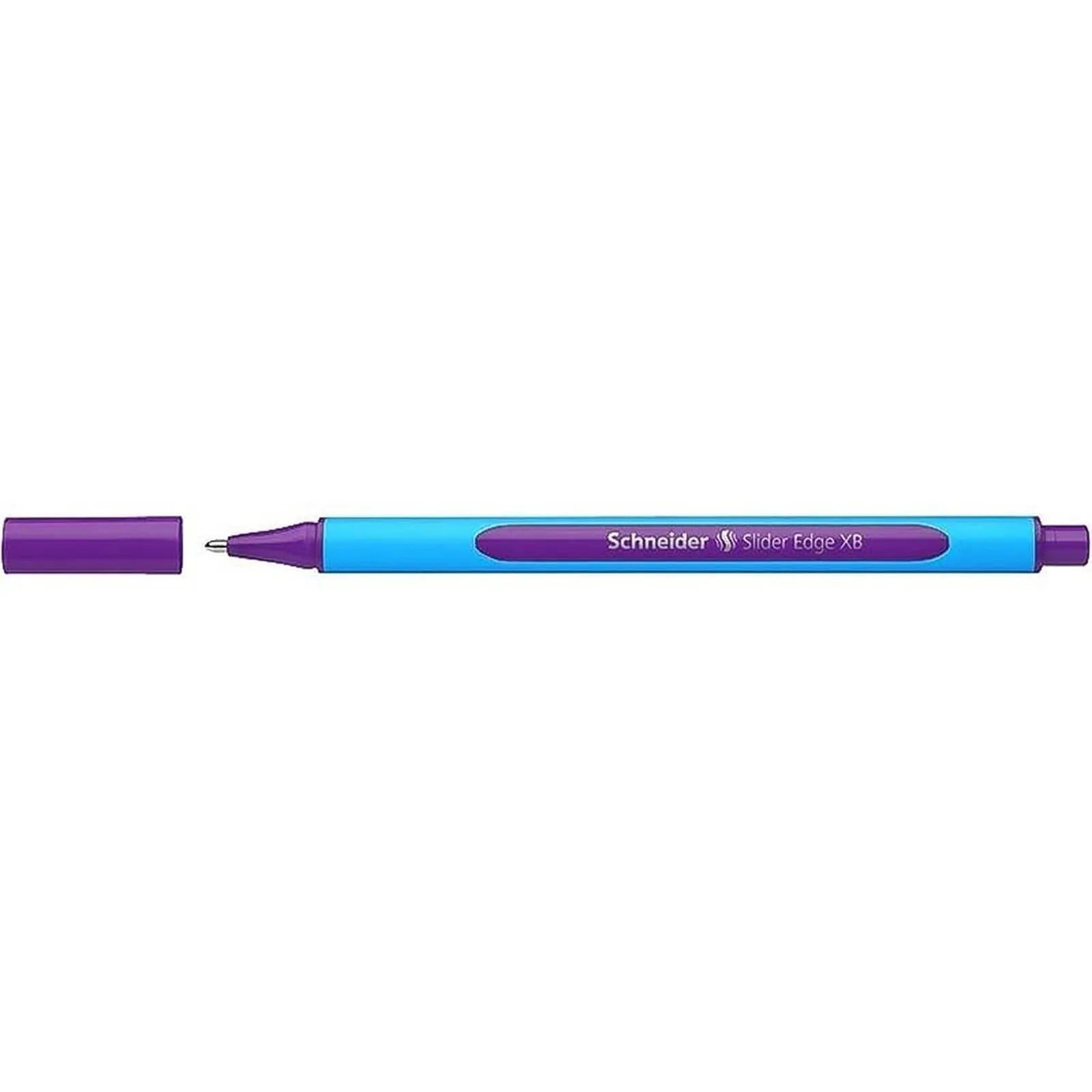 Stylo à bille SCHNEIDER "Slider Edge XB", 0,7 mm, avec capuchon, Violet - Librairie Oxford City
