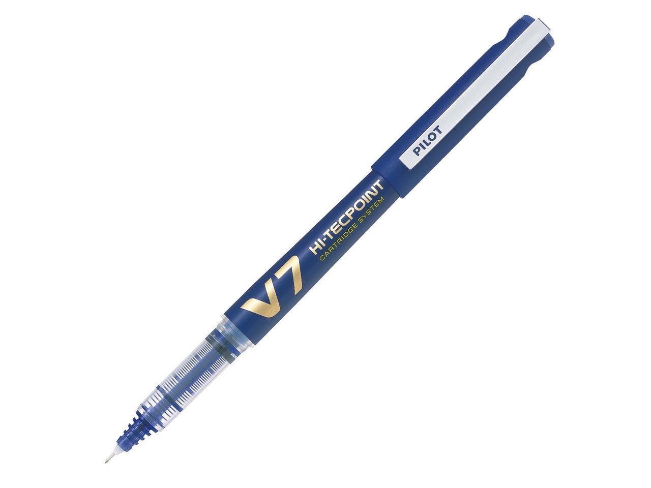 Stylo roller - Bleu - V7 Rechargeable - Pointe moyenne - Pilot - Librairie Oxford City