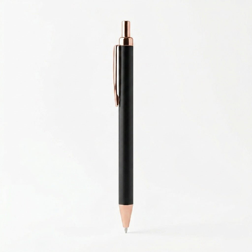 Pack Bureau Élégant Noir & Or Rose — 5 Pièces Premium - Librairie Oxford City