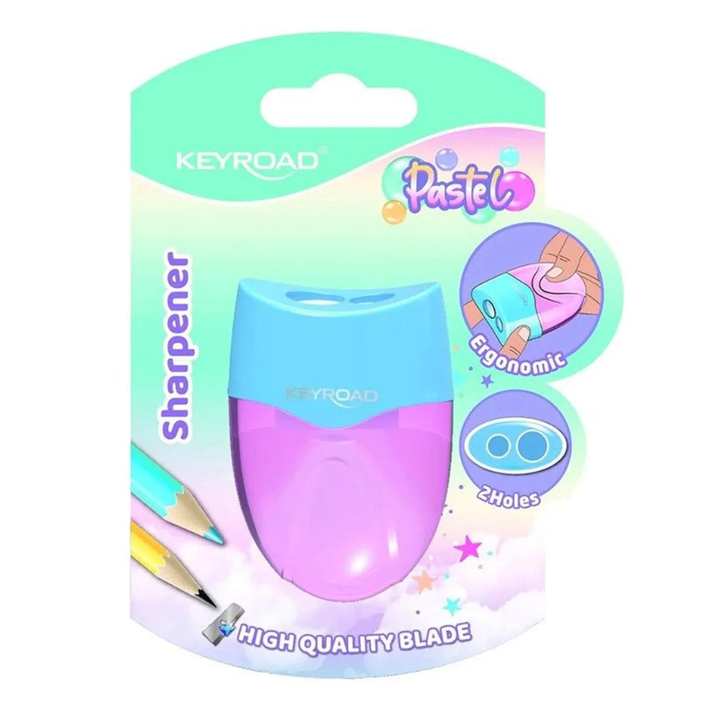 Taille Crayon 2 en 1 Couleur Pastel - Librairie Oxford City