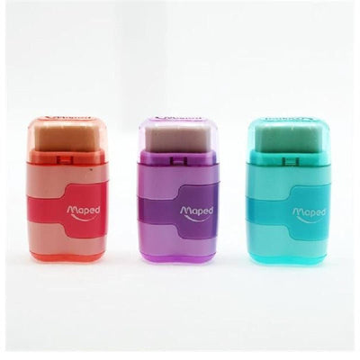 TAILLE CRAYON+GOMME CONNECT PASTEL 2TROUX MAPED - Librairie Oxford City