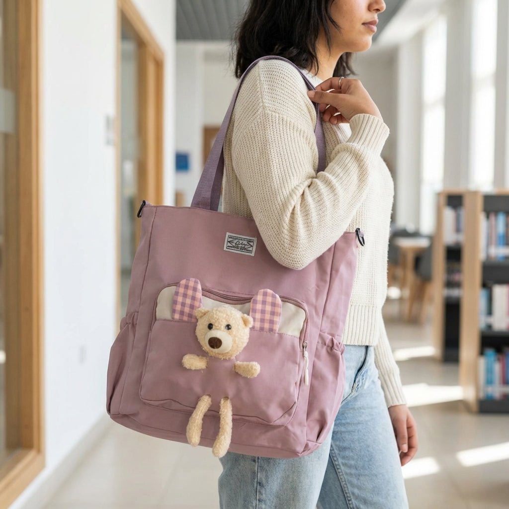 Tote Bag Ours en Peluche - Librairie Oxford City