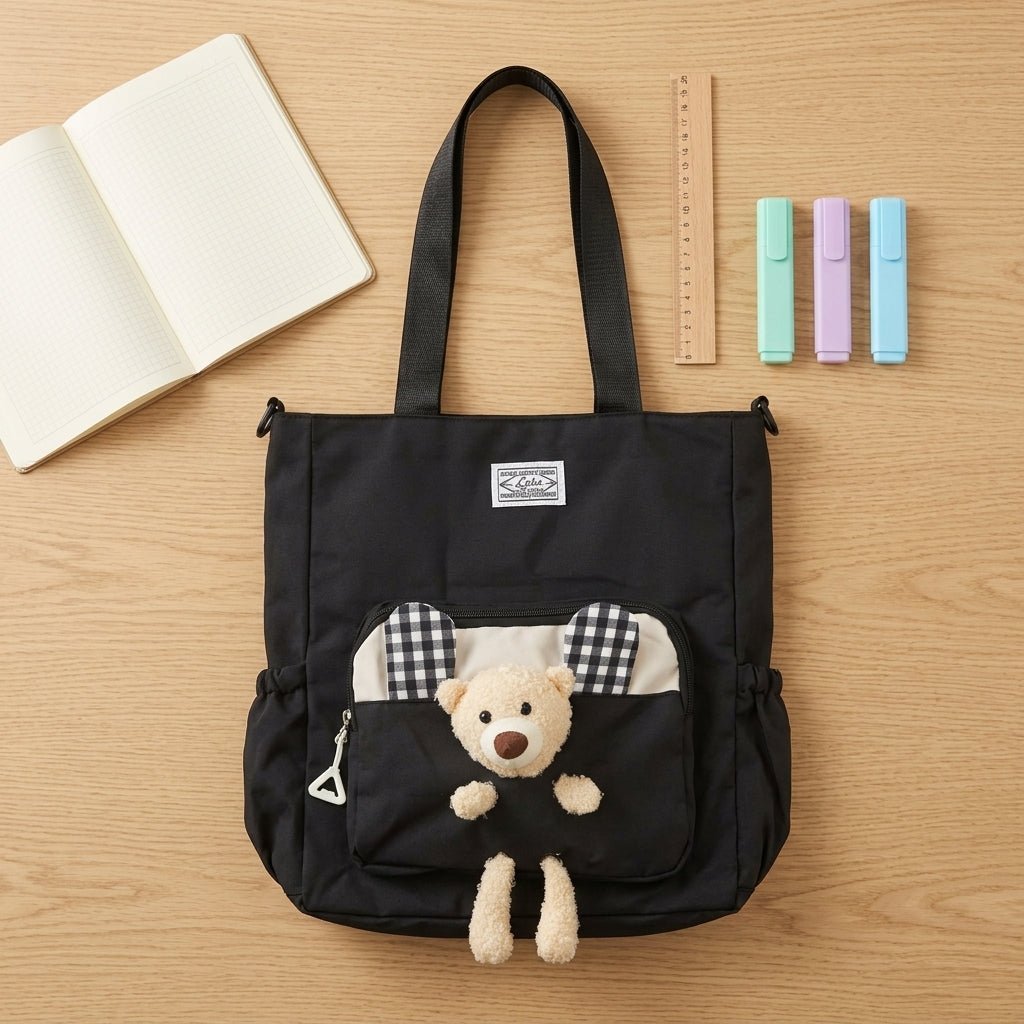 Tote Bag Ours en Peluche - Librairie Oxford City
