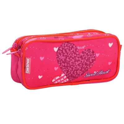 Trousse 2 zip Heart - Librairie Oxford City