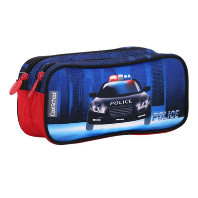 Trousse 2 zip Police - Librairie Oxford City