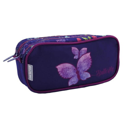 TROUSSE PLATE 2 ZIP BUTTERFLY - Librairie Oxford City