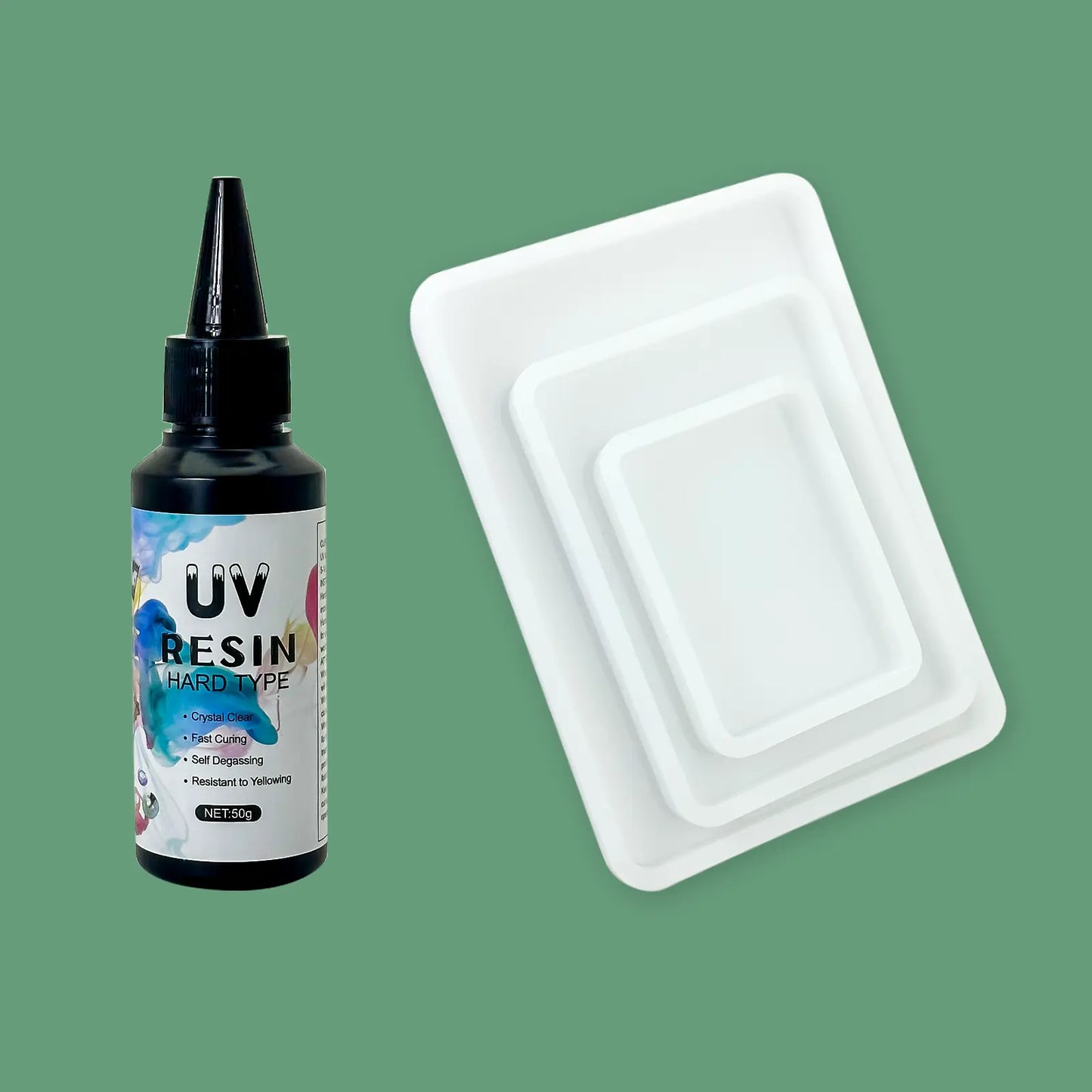 Pack Résine Créative – Époxy ou UV + Moule Silicone - Librairie Oxford City