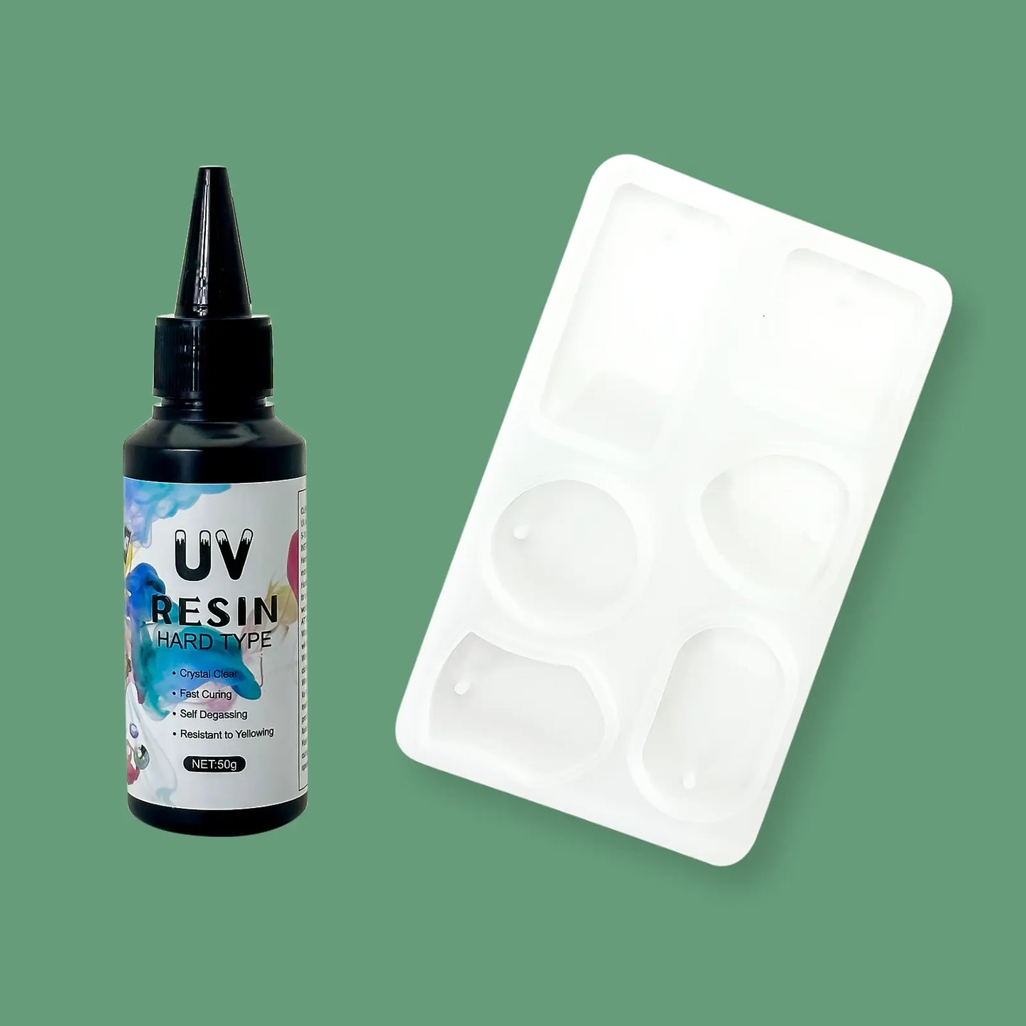 Pack Résine Créative – Époxy ou UV + Moule Silicone - Librairie Oxford City